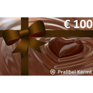 Geschenkbon 100 euro Pralibel Kermt