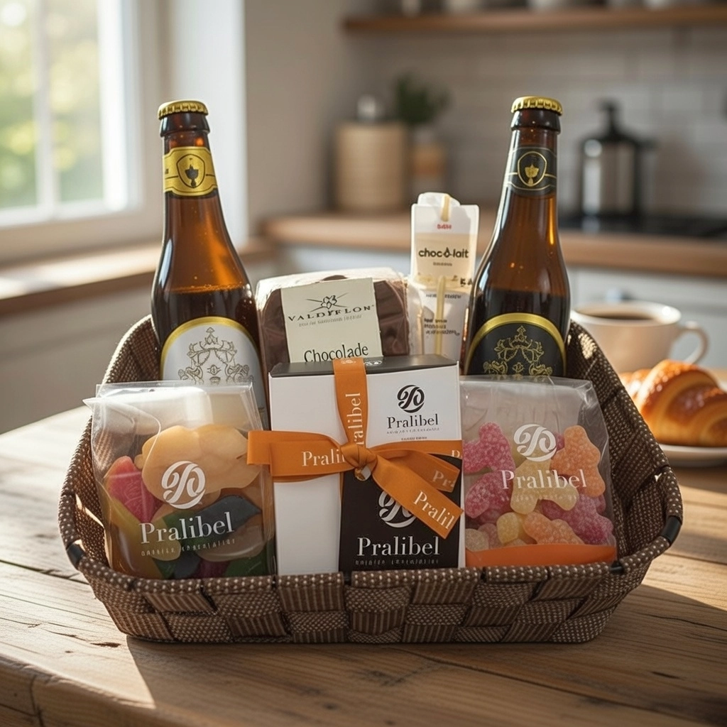Geschenkmand Small – verfijnde instapgeschenkmand van Praliboetiek
