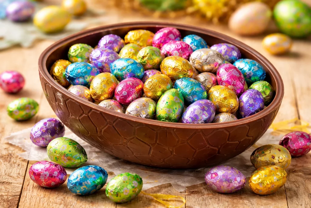 Holle paaseieren van chocolade van Pralibel